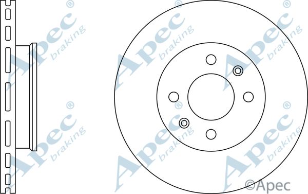 APEC BRAKING Тормозной диск DSK2412